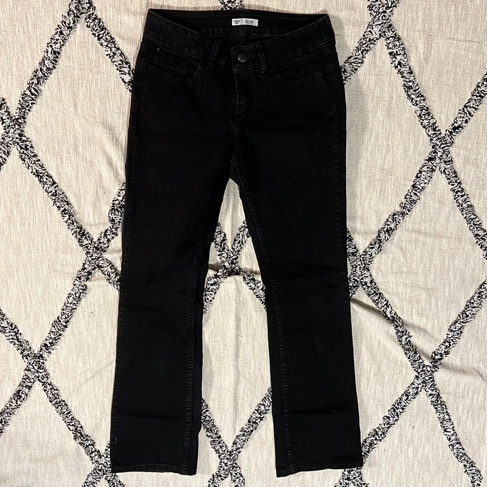 3 pair Riders by Lee black mid rise boot cut size 8M - Picture 4 of 6